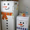 Холодильник в зимнем образе