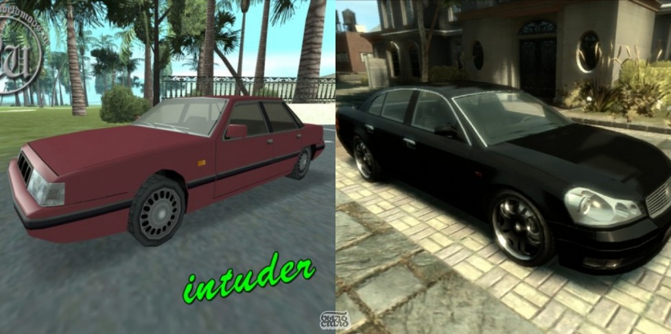 Автомобили в GTA:Intruder