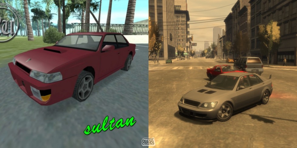 Автомобили в GTA:Sultan