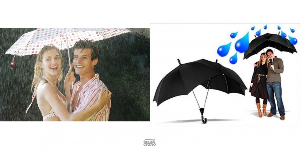 Двойной зонт 