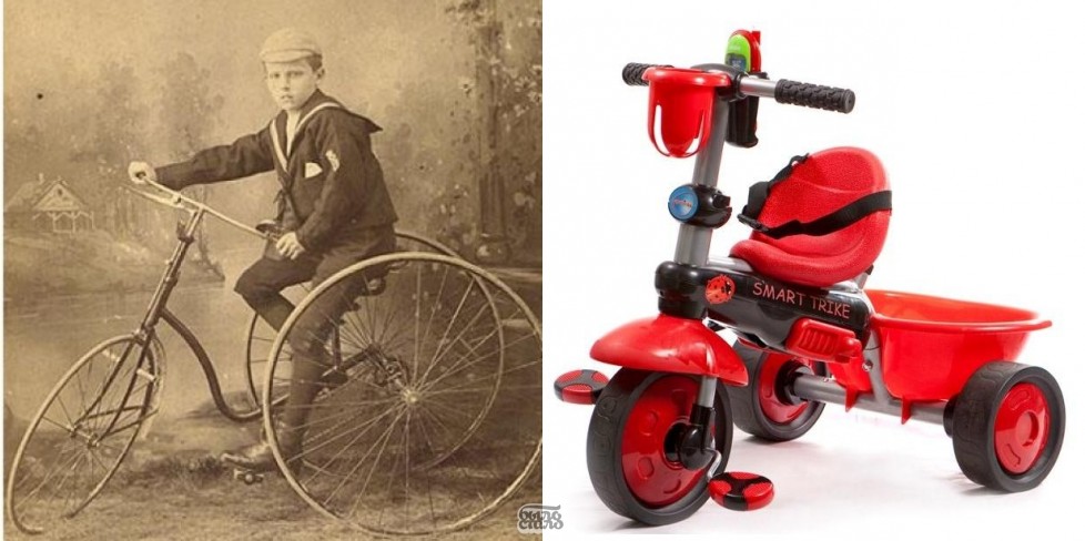 Эволюция трехколесного детского велосипеда