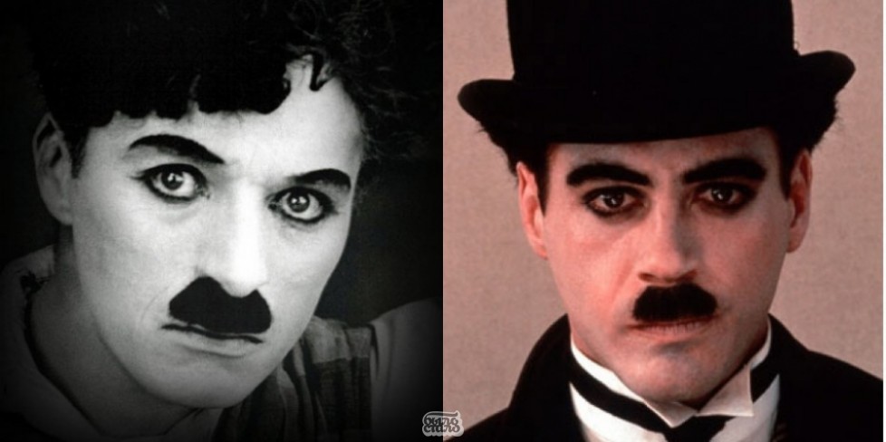 Роберт Дауни в образе Чаплина