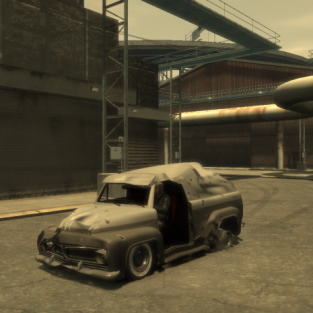 GTA IV TLAD:Slamvan crash test.