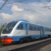 Локомотив и современный поезд