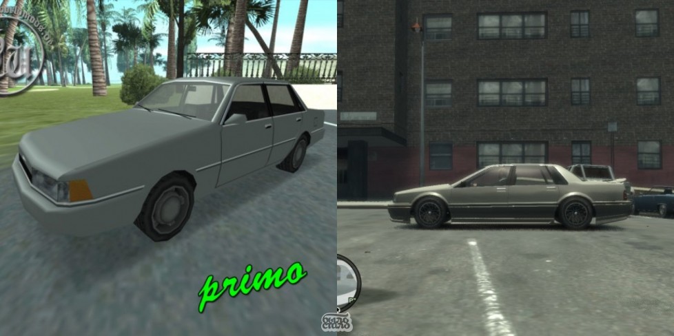 Автомобили в GTA:Primo