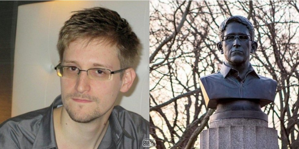 Установили памятник Сноудену