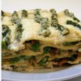 Лазанья с зеленой спаржей