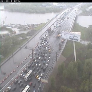 Ленинградское шоссе, Москва, мост через канал.