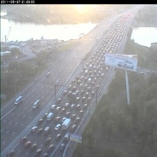 Ленинградское шоссе, Москва, мост через канал.