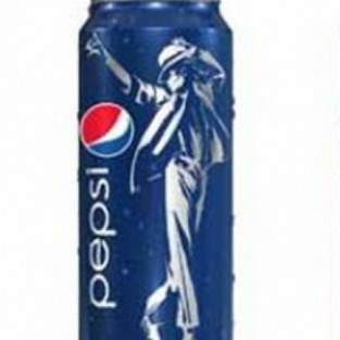 Pepsi с изображением силуэта Майкла Джексона